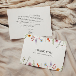 Carte De Remerciements Jolie Baby Shower de Wildflower