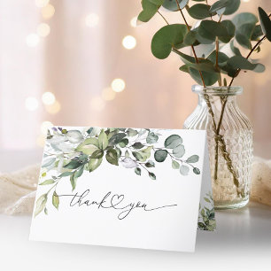 Carte De Remerciements Jolie calligraphie de remerciement de fiançailles