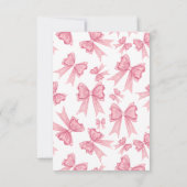 Carte De Remerciements Jolie coquette de Noël rose pour enterrement de vi (Dos)