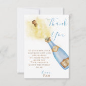 Carte De Remerciements Jolie fête d'anniversaire avec un brunch pétillant (Devant)