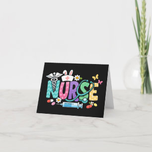 Carte De Remerciements Jolie infirmière de Pâques Humour médical