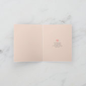 Carte De Remerciements Jolie machine à écrire et fleurs Bridesmaid (Intérieur)