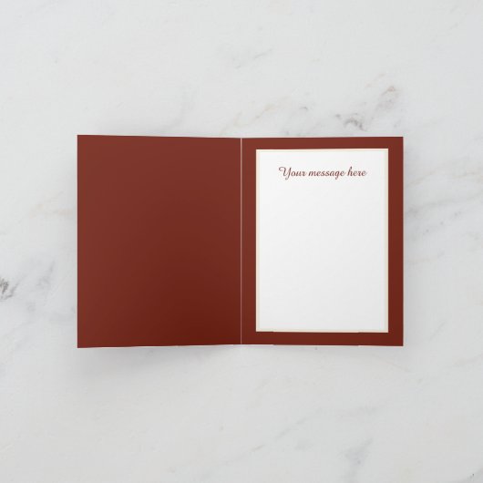 Carte De Remerciements Jolie maman et bébé cerf ajoutez votre message (Intérieur)