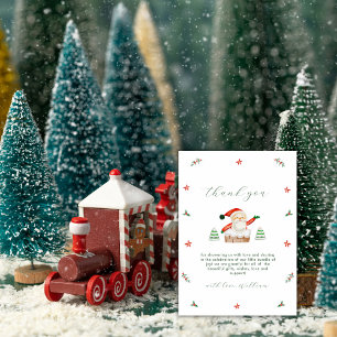 Carte De Remerciements Jolie Moderne Il Fait Froid Dehors Santa Baby Show