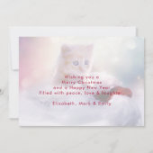 Carte De Remerciements Jolie Noël Kitten Festive (Dos)
