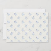 Carte De Remerciements Jolie photo de chien garçons bleu pour anniversair (Dos)