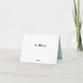 Carte De Remerciements Jolie poule & poussins occasion spéciale script 4  (Dos)