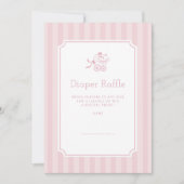 Carte De Remerciements Jolie poupée de poupée de bébé Raffle de couche (Devant)