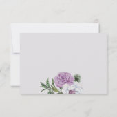 Carte De Remerciements Jolie remerciement de confirmation florale violett (Dos)