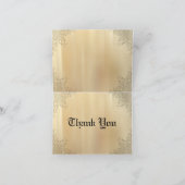 Carte De Remerciements Jolie rose jaune remerciement personnalisé (Intérieur)