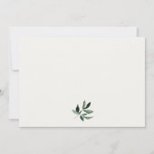 Carte De Remerciements Jolie Vache Sainte Feuillage Neutre Photo Annivers (Dos)