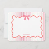 Carte De Remerciements Jolies filles arcs roses (Devant)