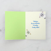 Carte De Remerciements Jolis Agneaux Enseignant du dimanche École du dima (Intérieur)