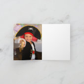 Carte De Remerciements Jolly roger Pirate Anniversaire Photo (Intérieur)