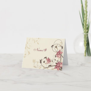 Carte De Remerciements Jonquilles et blé de Fuschia