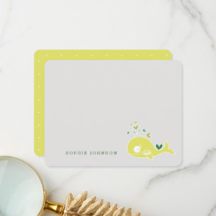 Carte De Remerciements Jote Green Grosse Enceinte Mommy Baby shower Twins