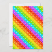 Carte De Remerciements Jouet Fidget Pop Arc-en-ciel pour Anniversaire (Dos)