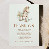 Jouet Vintage Floral Rocking Horse Baby shower