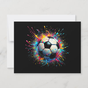 Carte De Remerciements Joueur De Football cool Sport Pour Garçons Hommes