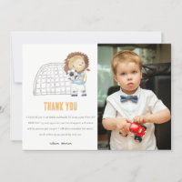 Joueur de football sportif Lion Photo Anniversaire