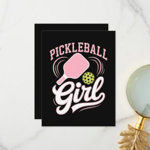 Carte De Remerciements Joueuse de pickleball fille