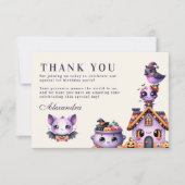 Carte De Remerciements Jour d'anniversaire de l'Halloween (Devant)
