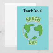 Carte De Remerciements Jour de la terre de Webkinz (Devant / Derrière)