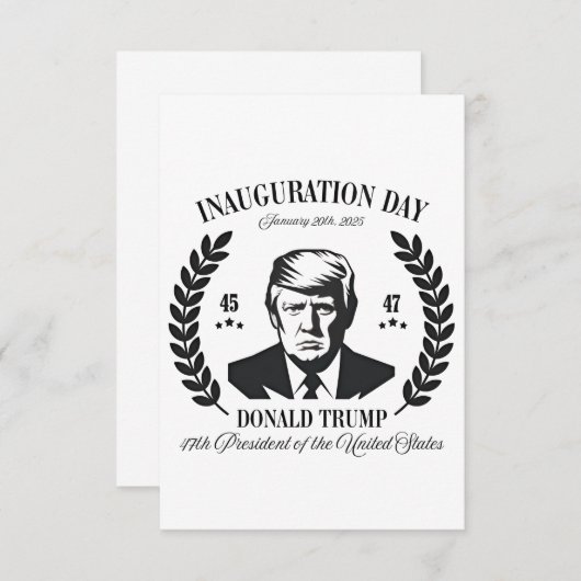 Carte De Remerciements Jour de l'investiture de Trump 2025 Fier Maga (Devant / Derrière)