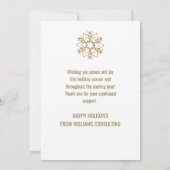 Carte De Remerciements Jour d'or et d'aquarelle (Dos)