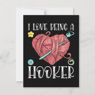 Carte De Remerciements Jour du Tricot du Crochet de fil