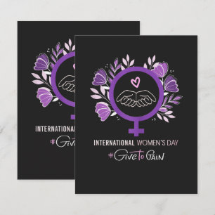 Carte De Remerciements Journée internationale des femmes 2026 8 mars
