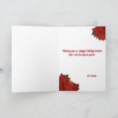 Carte De Remerciements Jours De Noël Traditionnels À La Fête De Noël (Intérieur)