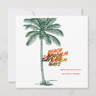 Carte De Remerciements Jours de Plage, Voies Calmes
