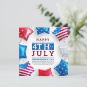 Carte De Remerciements Joyeuse fête 4 juillet l'indépendance (Debout devant)