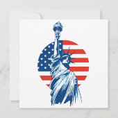 Carte De Remerciements Joyeuse fête 4 juillet l'indépendance (Dos)