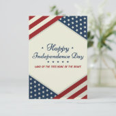 Carte De Remerciements Joyeuse fête 4 juillet l'indépendance (Debout devant)