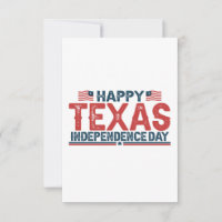 Joyeuse fête de l'indépendance du Texas Patriotiqu