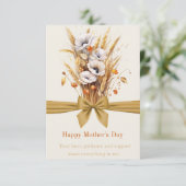Carte De Remerciements Joyeuse fête des mères à l'ukrainienne (Debout devant)