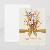 Carte De Remerciements Joyeuse fête des mères à l'ukrainienne (Devant / Derrière)