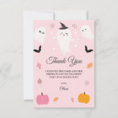 Carte De Remerciements Joyeuse Journée de la Boo | Fête éffrayante de la (Devant)