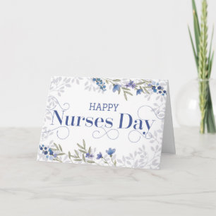 Carte De Remerciements Joyeuse Journée des infirmières - Texte Tourbillon