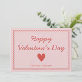 Carte De Remerciements Joyeuse Saint-Valentin (Debout devant)