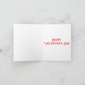 Carte De Remerciements Joyeuse Saint-Valentin (Intérieur)