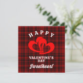 Carte De Remerciements Joyeuse Saint-Valentin chéri(e) (Debout devant)