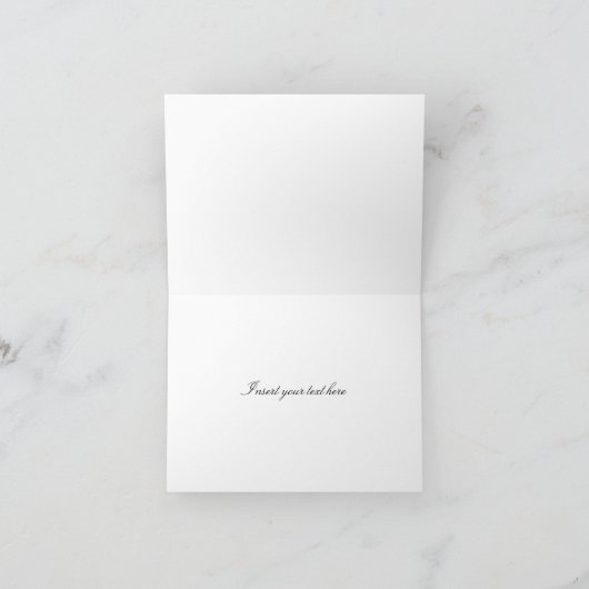 Carte De Remerciements Joyeuse Saint-Valentin Design Rose (Intérieur)