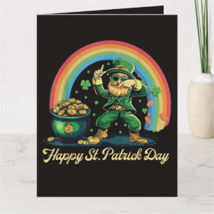 Carte De Remerciements Joyeuse St Patrick journée drôle Leprechaun