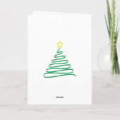 Carte De Remerciements Joyeuses Fêtes (Dos)