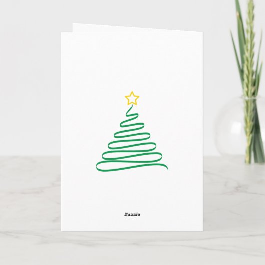 Carte De Remerciements Joyeuses Fêtes (Dos)