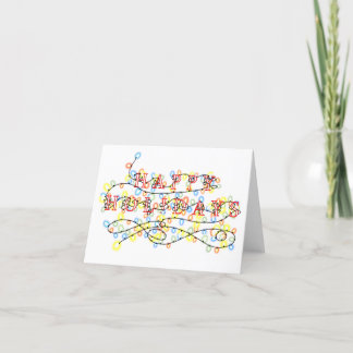 Carte De Remerciements Joyeuses vacances - Lights Holiday Card