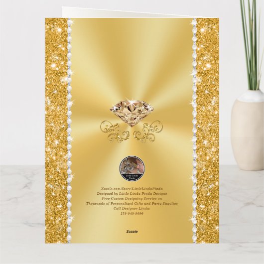 Carte De Remerciements Joyeux 89e anniversaire, grand-mère, maman & ou NO (Dos)